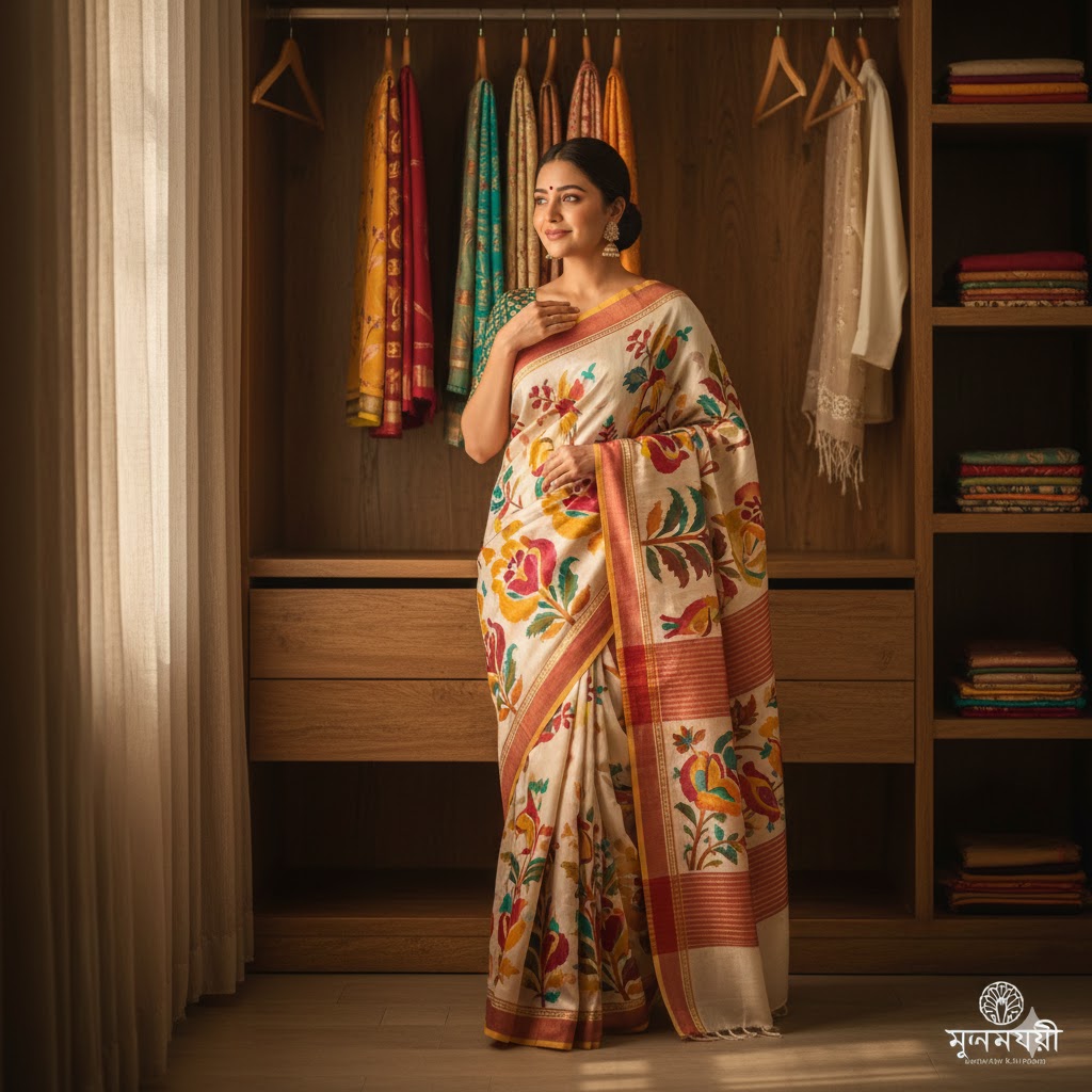 হ্যান্ড পেইন্টেড শাড়ির বিশেষত্ব